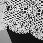 Пришивной кружевной воротник 46х44 см, цв.белый, 1 шт, диз.13/181, Kruzhevo