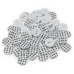 Пуговицы детские Горошек 28L (009 бело-черный) Q7125-FSS, 72 шт