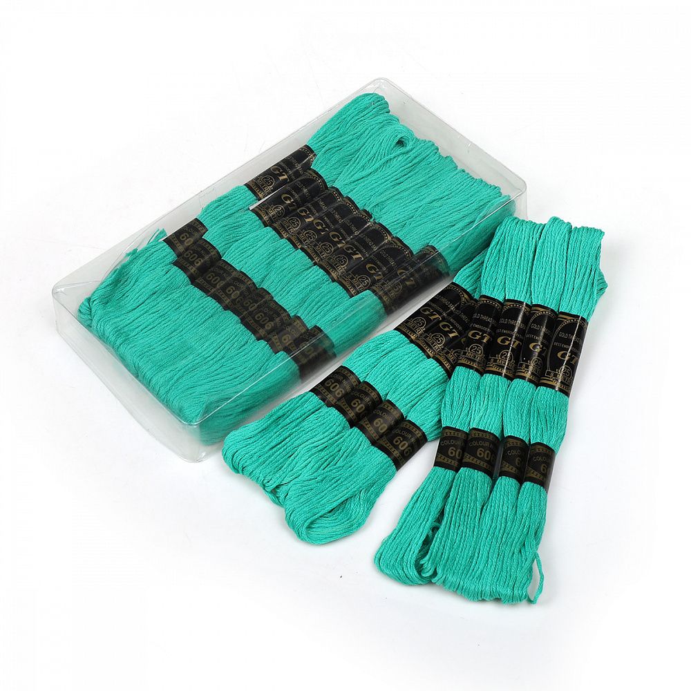 Мулине Ideal, цв.606 тиффани, 24 мотка по 8 метров