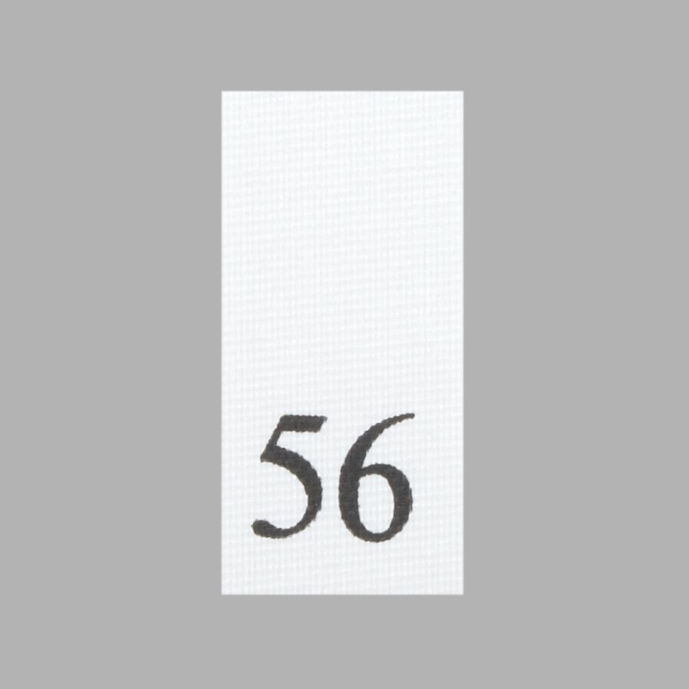 Этикетка-размерник, белый, 10х20 мм, 100 шт, 56