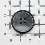 Пуговицы 4 прокола 40L (25мм), (Black (черный)), 24 шт