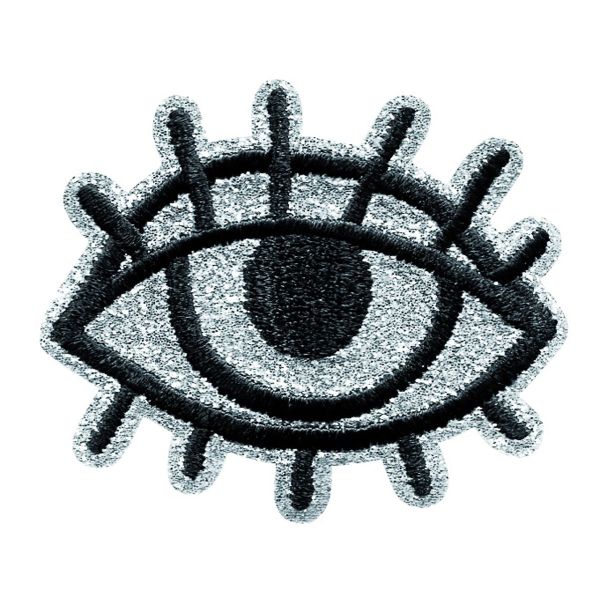 Термоаппликация Глаз черн./серебр. Prym