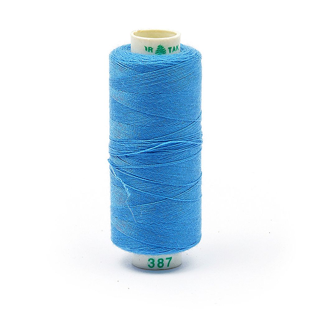 Нитки швейные бытовые Dor Tak 40/2, 366 м / 10 кат., 387 голубой