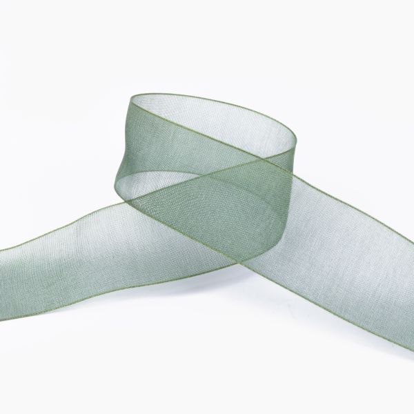 Лента капроновая (органза) 25.0 мм / 22.8±1 метра, 078 болотный, Blitz OR-25