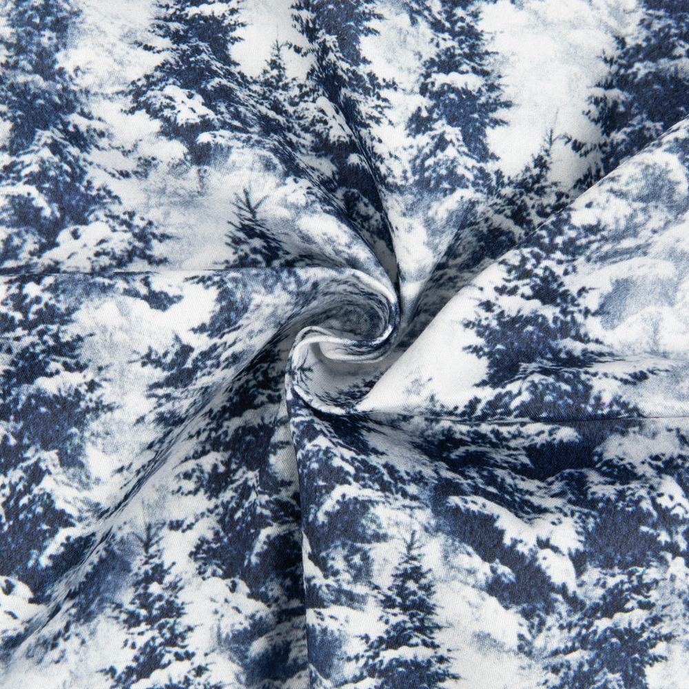 Ткань для пэчворка PEPPY МАГИЧЕСКАЯ ЗИМА ФАСОВКА 50х50 см, 135±5 100% хлопок, МГЗ-09 синий, Peppy МАГИЧЕСКАЯ ЗИМА