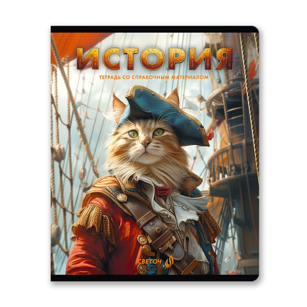 Комплект тетрадей со справочными материалами Остров легенд, сплошной лак, A5 48 л. 12 шт на скобе 65 г/м², белизна 100%, клетка/линия, 01337 12 предметов, Светоч Т150