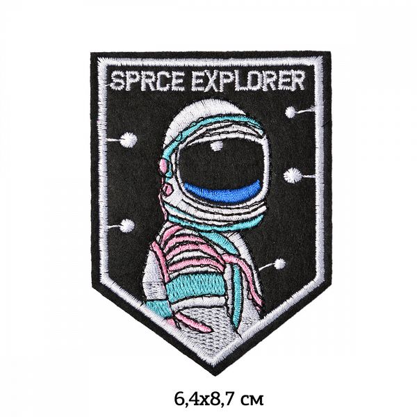 Термоаппликация Космонавт 6,4х8,7см, 10 шт