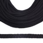 Шнур круглый х/б ⌀5.0 мм / 100 метров, черный