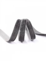 Лента бархатная (тесьма) 10.0 мм / 22.86±1 метров, арт.10VR64 нейлон цв.т.серый