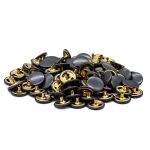 Часть кнопки Альфа (S-образная) ⌀15 мм (A-часть), 5/15 05 BRASS, цв.черный, 100 шт, BIG