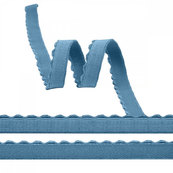 Резинка бельевая (отделочная) становая 12.0 мм / 1000 метров, ЕТ1 серо-голубой S280