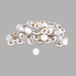 Пуговицы на ножке 18L (11мм), пластик (Wht-01 белый), CN_2841, 72 шт