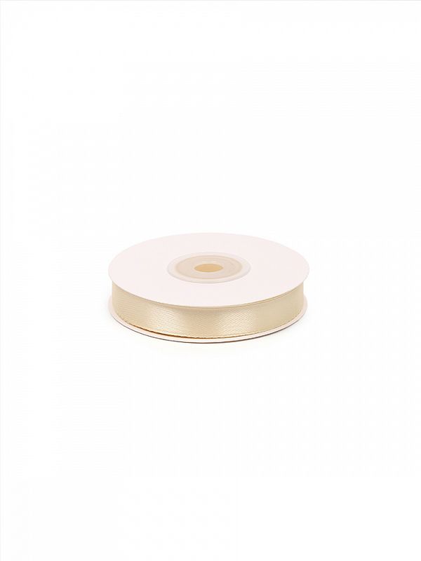 Лента атласная 1-сторонняя 12.0 мм / 22.5±1 метра, 3004 св.кремовый, Magic4Hobby