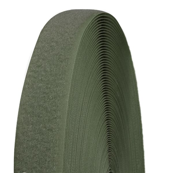 Лента контактная липучка (велкро) пришивная 25 мм / 25 метров, 298 хаки, /петля/, кач.