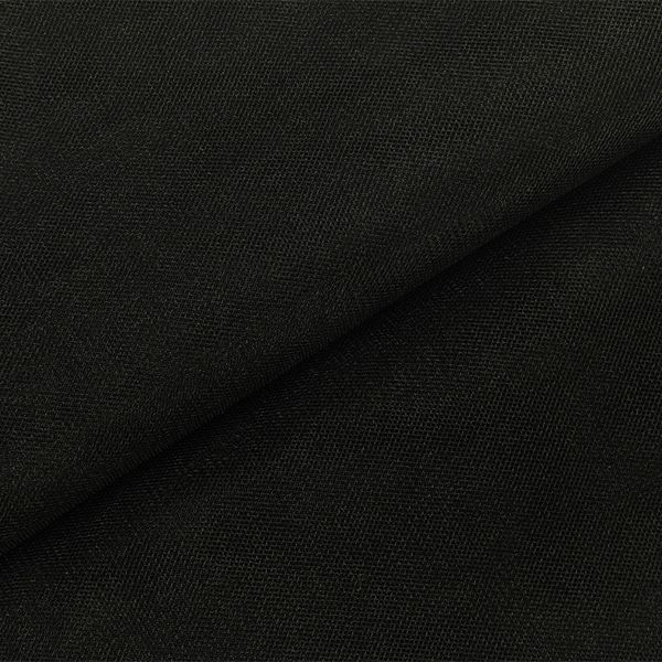 Фатин Кристалл 18±2 г/м², 150х150 см, 01 черный, Gamma FTN-BRN