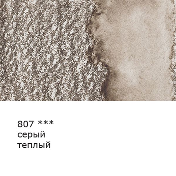 Карандаш акварельный заточенный, 6 шт, Серый теплый (Warm gray) 807, Vista-Artista Fine VFWP