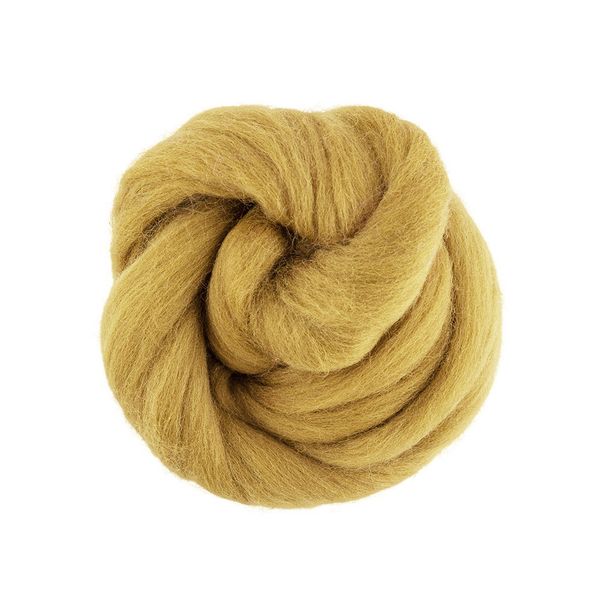 Шерсть для валяния (до 29 мкр), 50 г. 1260 горчица, Gamma TFS-050