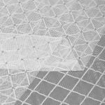 Сетка бельевая эластичная 85 г/м², шир.150 см / 25 метров, с флоком TBY.SZ030218 цв.белый /SZ030218.21/