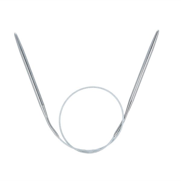 Спицы круговые металл ⌀4,5 мм, 40 см, с металлической леской, Gamma MKS
