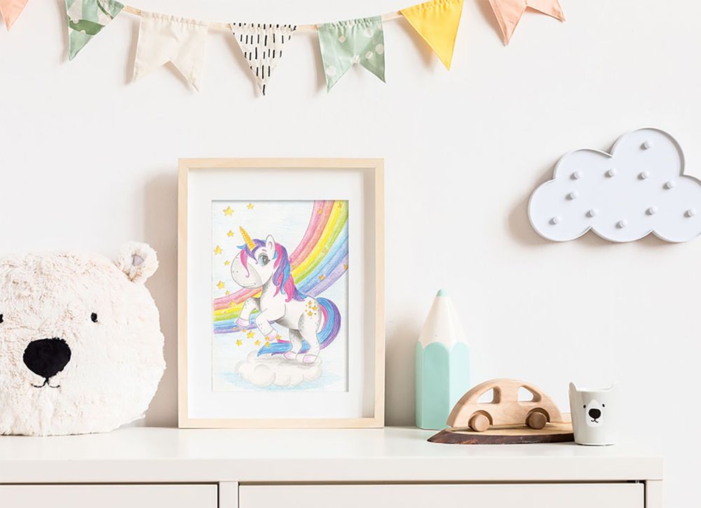 Скетч для раскрашивания цветными карандашами Фрея, RPSK-0019 На облачке 21х14.8 см, 1 л