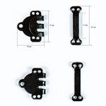 Крючки брючные (юбочные) пришивные 11 мм (15х21 мм), цв. черный, 50 шт, BIG