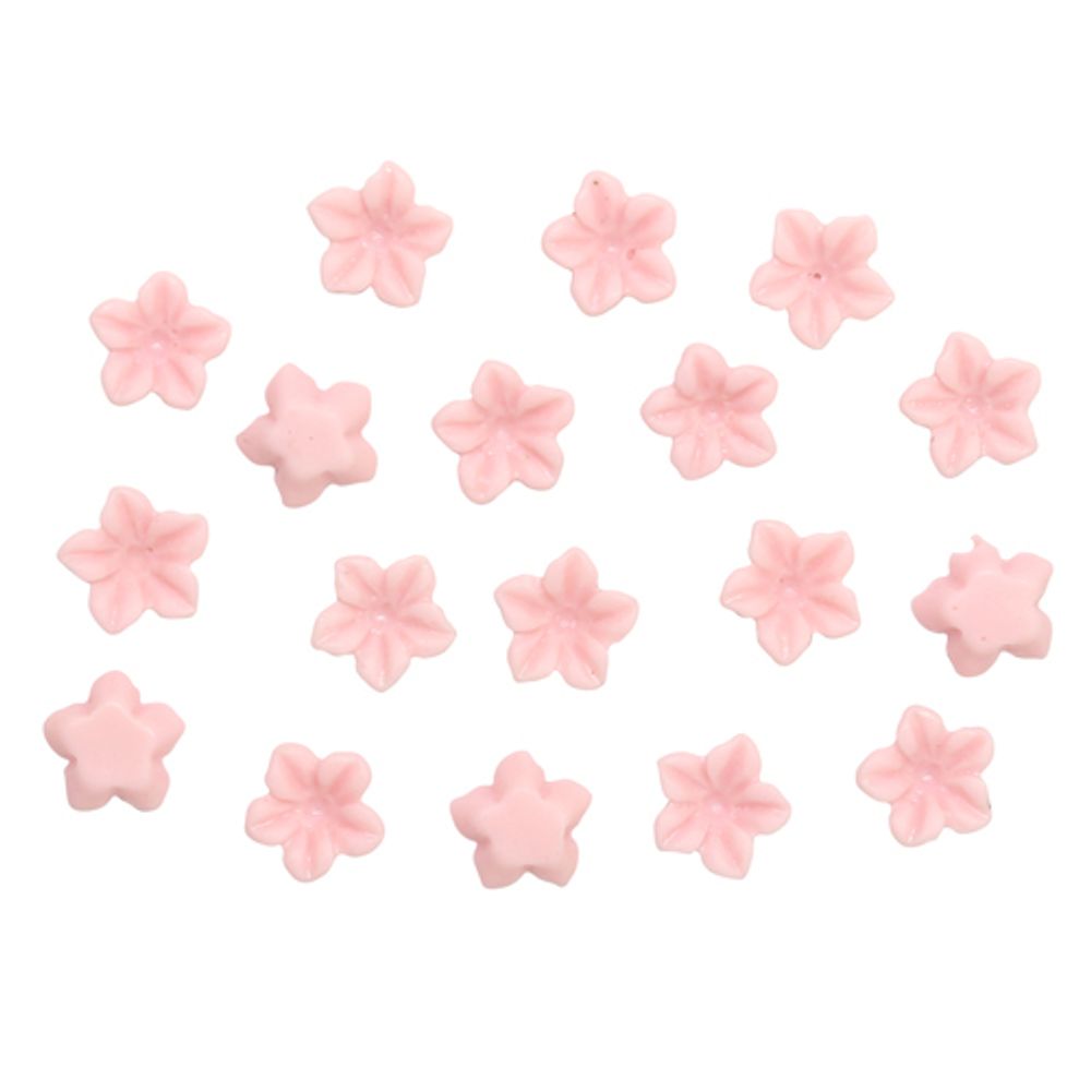 Цветочки для скрапбукинга, 6 мм, 20 шт в упак, розовый