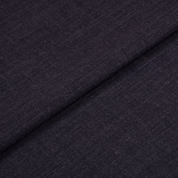 Ткань костюмная 220 г/м², 150х148±2 см, 12 т.синий меланж/dark blue melange, Gamma SUTF-006N