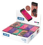 Ластик nata 320CP Copper с карт. держателем 6,1х2,3х1,2 см, 20 шт, CPM320CP ассорти, Milan