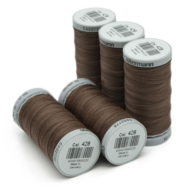 Нитки суперкрепкие Gutermann Extra Strong M782, 100м, 428 какао, 5 катушек