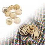 Пуговицы на ножке металлические 24L=15мм, С-MP37 цв.золото, 10 шт