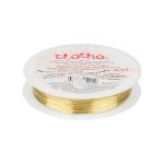 Проволока для бисера ⌀0.4 мм, 10х10 м, №01 под латунь, Zlatka DG-S4