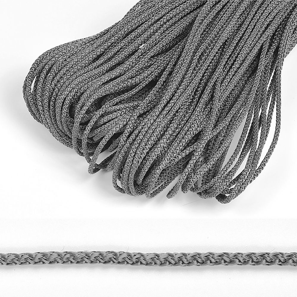 Шнур полипропилен круглый 3.0 мм / 100 метров, серый