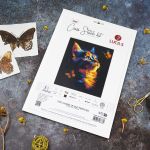 Набор для вышивания нитками Luca-S, Очарование бабочек, 25х30см