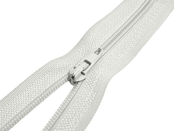 Молния спираль (витая) (цв.SBS) брючная Т3 (3 мм) 1 зам., н/раз., 18 см, автомат, S-316 светло-серый, уп.100 шт
