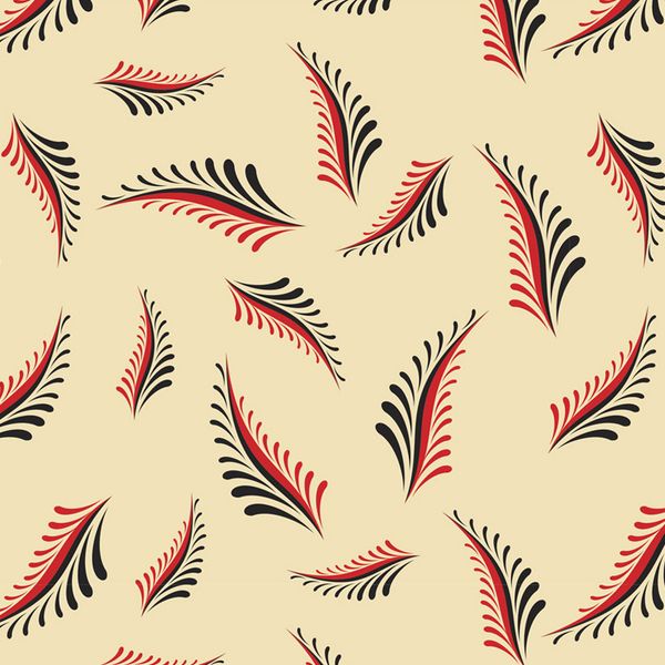 Ткань для пэчворка Peppy Мезенские узоры, отрез 50х50 см, 135 г/м², МУ-08 св.бежевый, Peppy