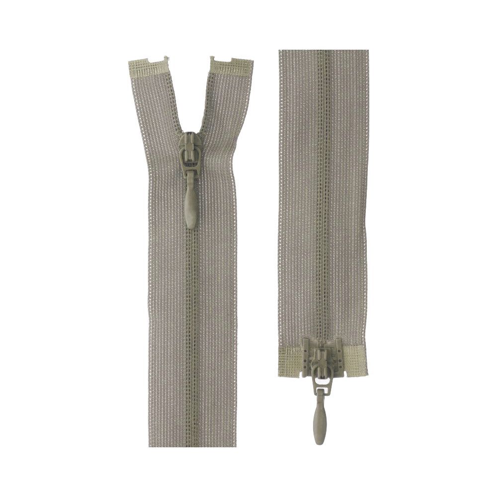 Молния спираль потайная плательная Т3 (3 мм) 2 зам., разъем., 30 см, 282 серо-бежевый, G103L2 Gamma, 10 шт