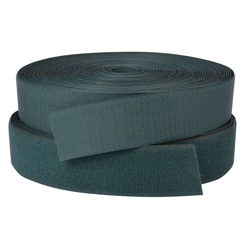 Лента контактная липучка (велкро) пришивная 50 мм / 25 метров, F267 (С889) бл.зеленый, /пара/, кач."B" /TOS/