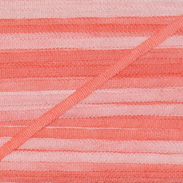 Лента (тесьма) шелковая 2.0 мм / 9.1±0.5 метров, M016 коралловый/бл.розовый, Gamma SRM-2