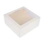 Кондитерская коробка для торта с 2 окнами 22х22х10 см, S-Chief BFC-011