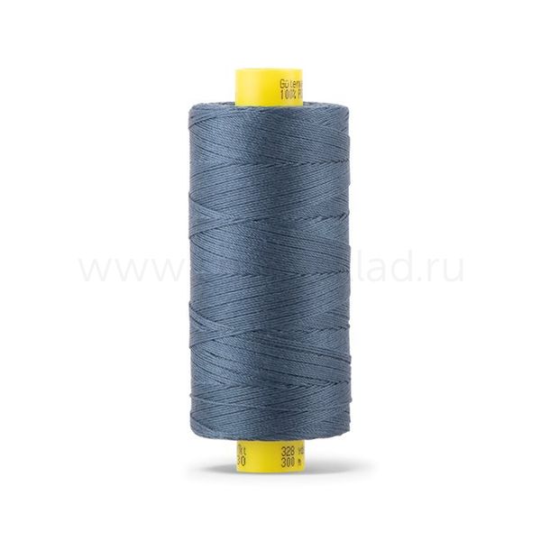 Нить отделочная Gutermann Mara 30/2, 300 м, 702404, 593 т.зелено-синий, 1 катушка