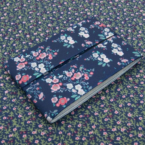 Ткань для рукоделия в наборе х/б с лентой 48х50см+1,5м (25684/25295 т.синий) 29488