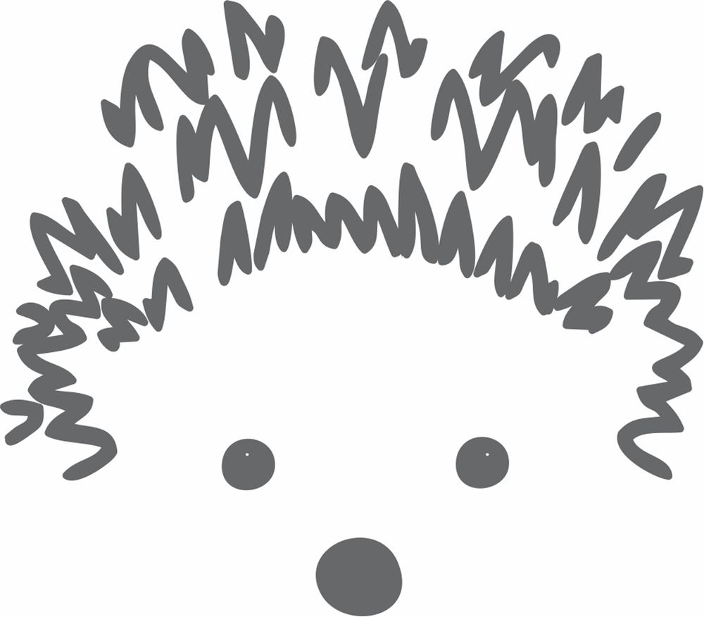 Термоаппликация Термотрансфер M №04, 1 шт, M-416 Ежик 7х8 см, Gamma