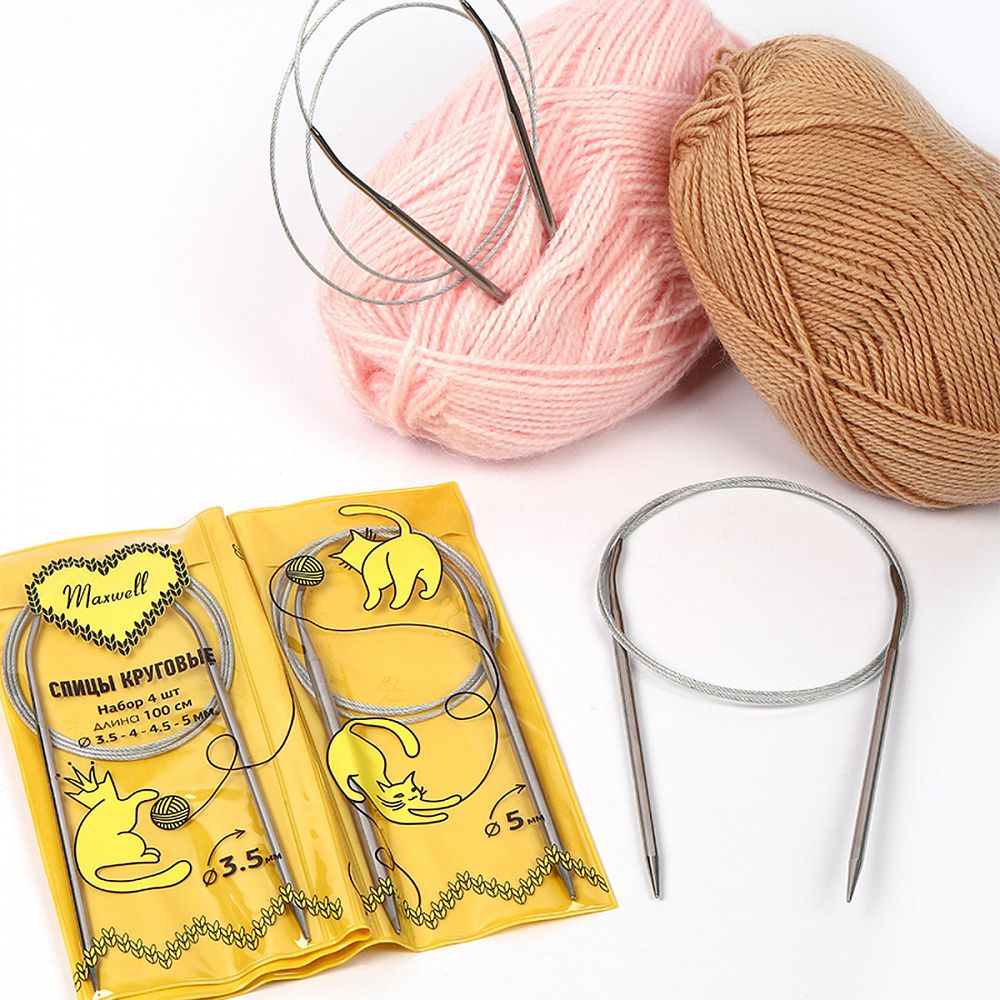 Набор круговых спиц Maxwell Gold 4 шт длина 100см 3.5-4-4.5-5мм