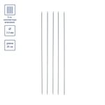 Спицы чулочные металл ⌀3.0 мм, 35 см, с покрытием, Gamma KN-35