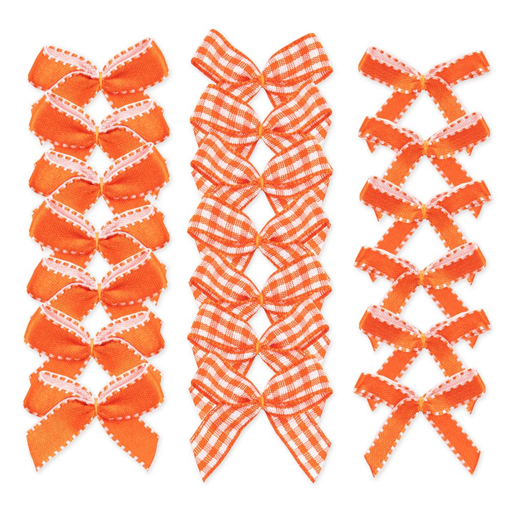 Набор текстильных бантиков, 100 шт, 403 красный, Annet BDR