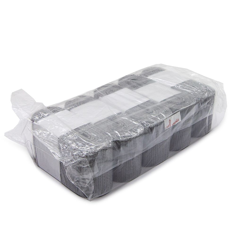 Стропа (ременная лента) 50 мм / 5х2.5 метра, толщ. 1.0 мм, [28 г/пог.м], 100% п/э, 33 серый