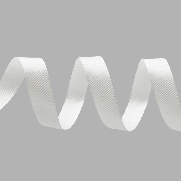 Лента декоративная ёлочка 25.0 мм / 20±1 метров, 01 белый