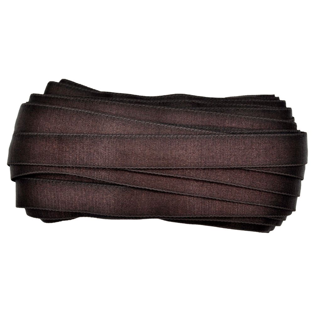 Резинка бельевая (бретелечная) атласная 22.0 мм / 25 метров, горький шоколад