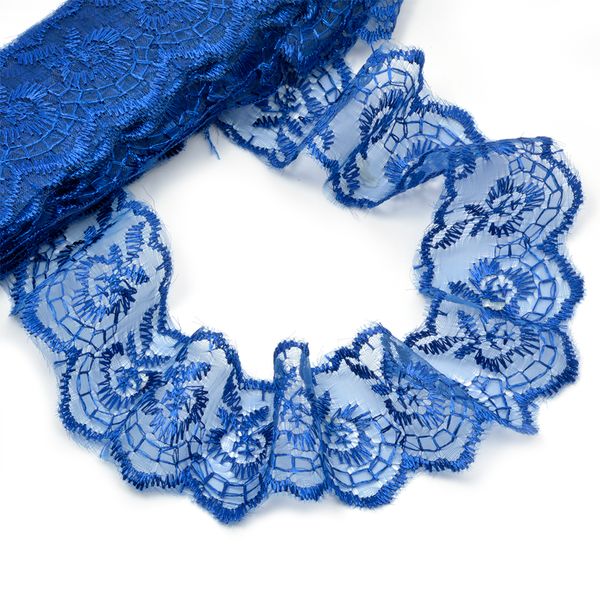 Кружево капроновое 45 мм / 9.14 м, TBS.30010 цв.120 (159) т.синий, Kruzhevo