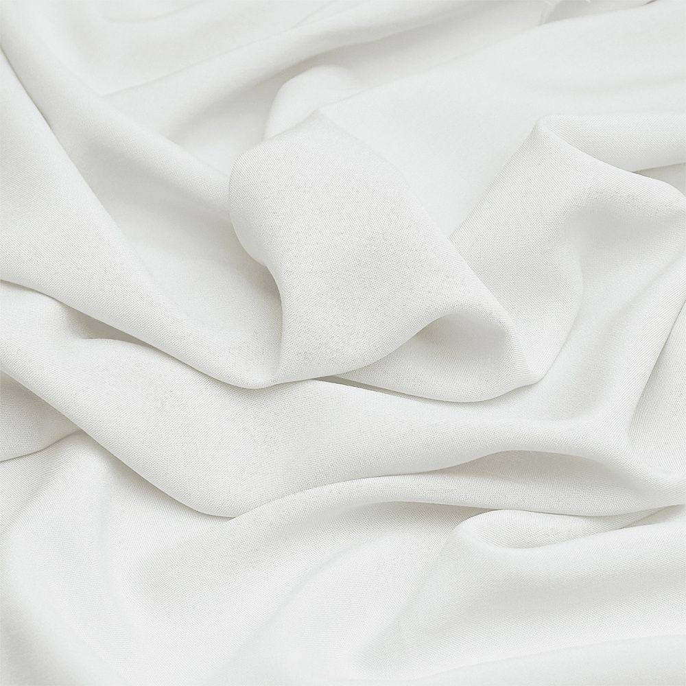 Штапель 110 г/м², 145 см / 2 метра, TBY-Vi-30-01.2, цв.01 белый